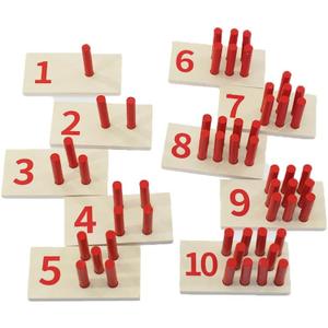 Counting and Educational Montesorri Toys Wood Sticks Counting Learning Board Maths Learning Toy