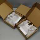 Amerdeco 3 Pack Privacy Door Handles - Brushed Gold Interior Lever, Knurled Heavy Duty for Bedroom and Bathroom, Reversible Keyless for Right & Left Side AM0021