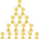 Urban Deco 16 Pieces Table Card Holder Place Card Holders 1.7 inches Gold Steel Card Holders for Photos, Food Signs, Memo Notes, Weddings, Restaurants, Birthdays. (Gold)