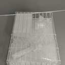 SNTD Dish Drying Rack  Small Dish Rack for Kitchen Counter, Stainless Steel Dish Drainer with Utensil Holder and Drainboard, 11" W x 15" L (White)