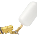2PCS Float Valve 1/2 inch,Plastic Stable Water Float Ball Valve with Brass Valve and Adjustable Arm Automatic Fill for Livestock Water Trough, Aquariums, Hydroponics (1)