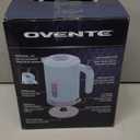 OVENTE 1.8L Electric Kettle, 1500W Fast Boiling Heater for Coffee or Tea, BPA Free, Easy to Fill Lid, Water Level Window, Auto Shut-Off, Boil-Dry Protection and Removable Filter, Blue KP413LBL