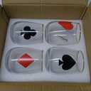 Card Suits Cocktail Glasses for Poker Night - Set of 4