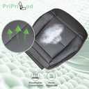 Priprilod Black Leather Driver Side Bottom Replacement Seat Cover Compatible with Mercedes Benz E350 E550 Cover 2010 2011 2012 2013 2014