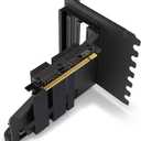 NZXT Vertical GPU Mounting Kit - AB-RH175-B1-175 mm PCIe 4.0x16 Riser Cable - GPU Holder - Sturdy Steel Bracket - Black