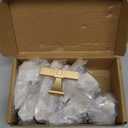 10 Pack Brushed Gold Cabinet Knobs Single Hole Cabinet Pulls Round Kitchen Cabinet Knobs Drawer Knobs