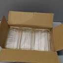 Floroom 6 Pack 5x7 Inch Clear Acrylic Sign Holders, Double-Sided Gold Display Stand Picture Frames for Table Numbers, Menus, Flyers, Weddings, and Offices