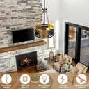 Black and Gold Ceiling Light, Industrial Modern Chandelier 3-Lights Fixture,Height Adjustable Hanging Pendant Island Lighting for Living Room,Foyer,Hall,Kitchen,Entryway (Small E26 Bulb,Not Standard)