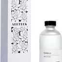 Vanilla Reed Diffuser, 7.4oz(220ml) Orange Blossom Black Pepper Amber Essential Oils, Air Freshener for Home with Willow Branches Decor, Long Lasting Fragrance for Bathroom, Office (1-Pack)