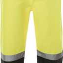 JORESTECH High Visibility Waterproof Safety Overall Pants: Reflective Stripes, ANSI Compliance, and Adjustable Bottoms (Yellow, S)