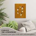 KU-DaYi Vintage Japanese Crane Wall Art Decor, Rustic Nature Japandi Flying Crane Bird Canvas Prints Pictures Framed, Japanese Bird Wall Art Prints for Home Bedroom Living Room Decor, 11x14 Inches