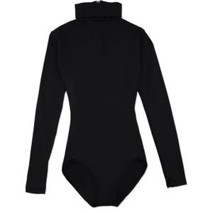 Capezio Girls' Team Basic Turtleneck Long Sleeve Leotard with Snaps 10-12 L