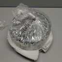 Crystal Ceiling Light, Modern Semi Flush Mount Ceiling Lighting Fixture, 8.89" Round Hallway Lighting Fixtures for Kitchen Entryway Laundry Room, 2-Light, Chrome, XDD007-1-CH