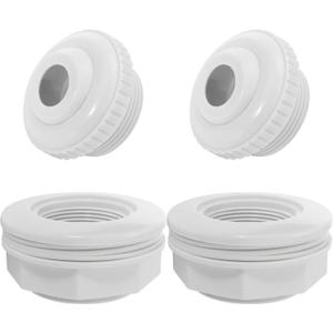 SP1023 Pool Inlet Return Fitting for Hayward Above Ground Pool 1-1/2" Fip Inlet Return Fitting with Locknut and Gasket SP1419D Opening Directional Flow Inlet Fitting(2 sets)