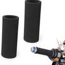 SLIMI 2 PCS Motorcycle Hand Grips Cover, 27MM Handlebar Grip Sponge Covers, Anti-Slip Handle Grip Protrctor, Universal for Most Motorcycles, ATV, Dirt Pit Bike, Motocross (Black)