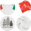 ASTANFY Merry Christmas Sweatshirt for Women Plaid Holiday Long Sleeve Tree Pullover Lightweight Shirt (X-Large, Green)