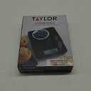 Taylor Glass Top Food Scale with Touch Control Buttons, 11 lb Capacity, Black