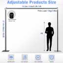 TOCRETOARE Pipe and Drape Backdrop Stand 10FT x 8FT, Adjustable Backdrop Stand Heavy Duty, Background Stand, Backdrop Stand for Parties, Photography, Wedding, Birthday Decoration (10ft x 8ft)