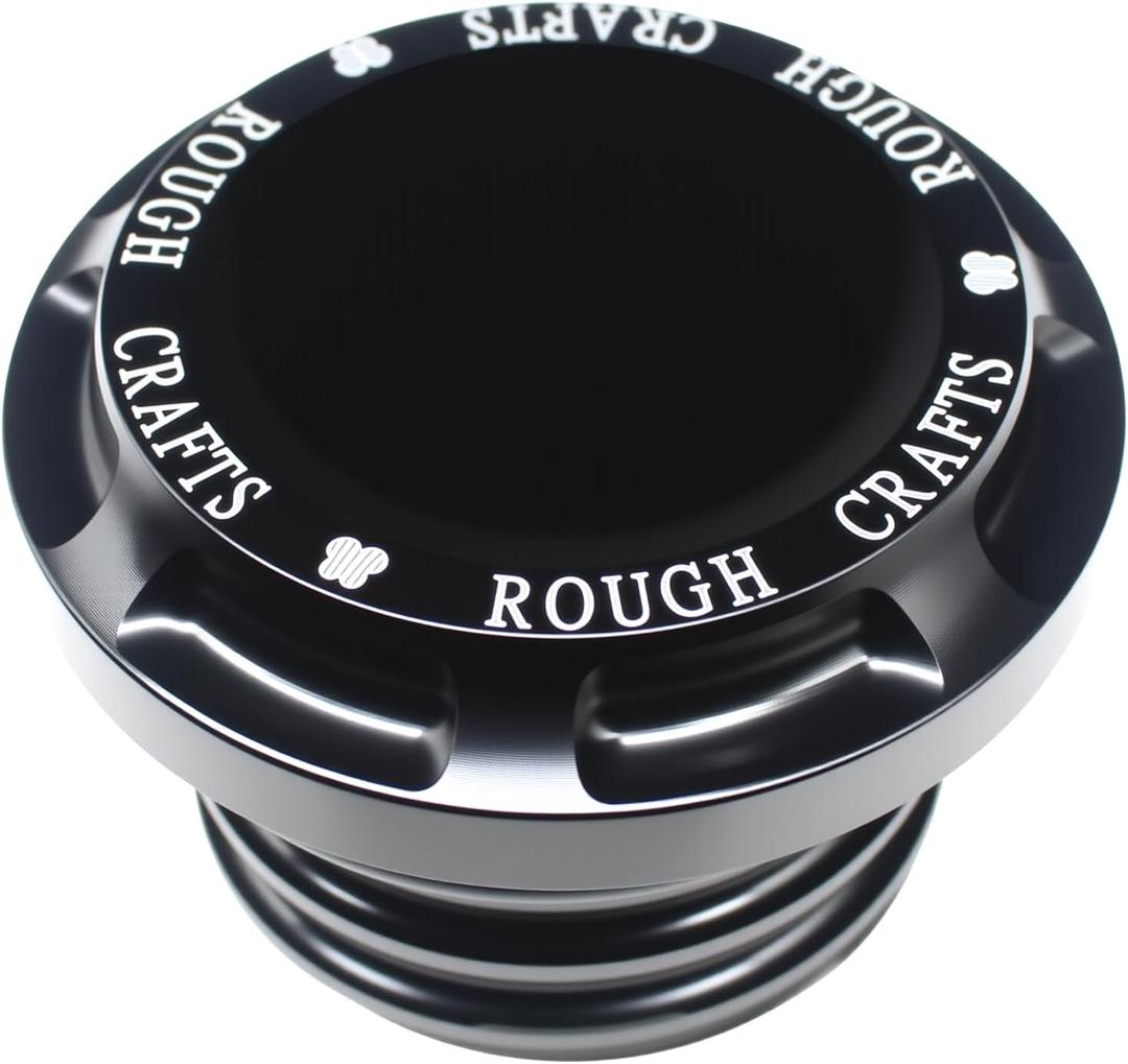 Harley Fuel Caps,Motorcycle Gas Cap Fuel Tank Oil Cover Universal Fits for Harley Sportster XL 1200 883 48 Dyna Touring Road King etc (Black)