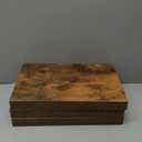 QEEIG Floating Shelves for Wall Bathroom Shelf Bedroom Kitchen Living Room Farmhouse Small Book Shelf 16 inch Set of 4, Brown (015-BN4)