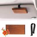 3 x Yuoyar Wood Car Scents Air Freshener Visor Clips Diffuser Odors Eliminator (Tuberose-scented, 1 Pack)