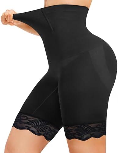 Nebility Shapewear for Women Tummy Control High Waisted Body Shaper Shorts Thigh Slimmer Butt Lifter Panties Underwear M