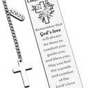 3 x Confirmation Gifts for Teen Girls Boys, 2025 Baptism Favors, Catholic Confirmation Gifts, Religious Christian Gifts for Women, Confirmations Keychain for Teen Girl Boy, Christian Bookmark