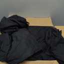 Xruibed Black Floral Comforter Set Queen Size 7 Pieces Bed in a Bag Flower Bedding Sets Lightweight Boho Bed Set with Sheet,Pillowcases&Shams for All Season