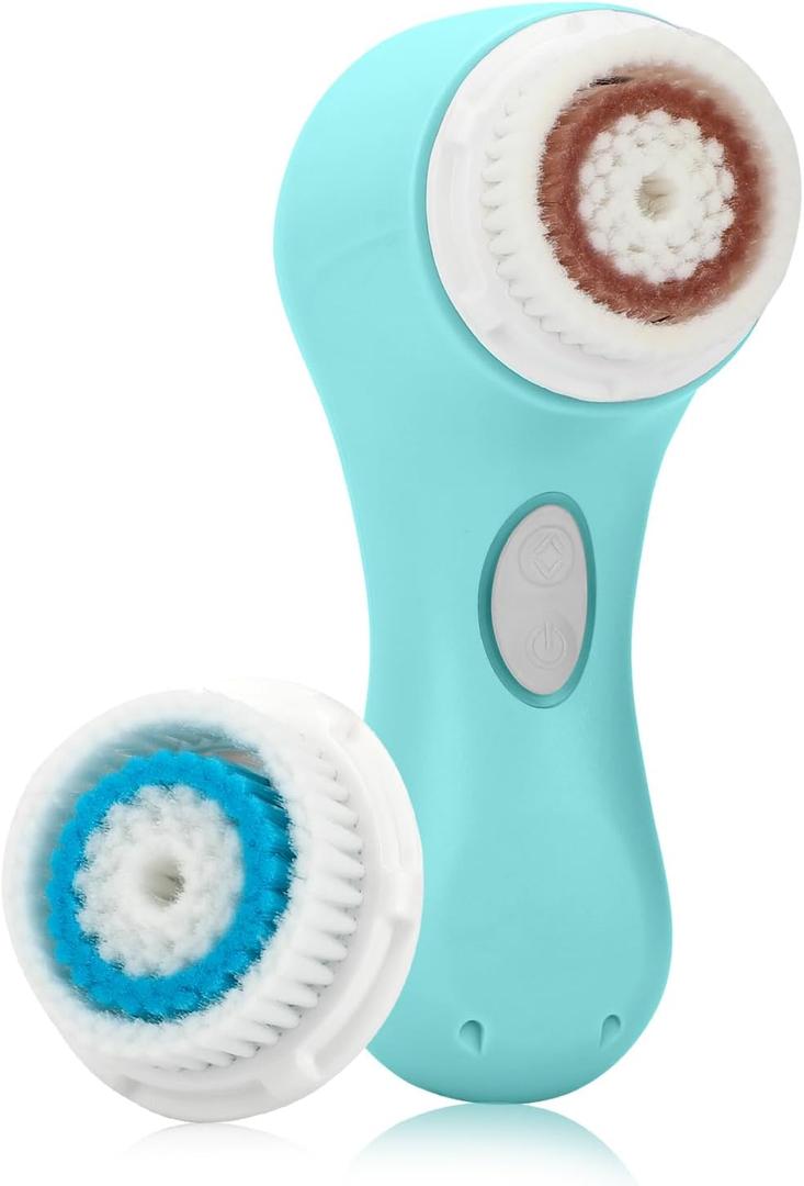 Mia 2 Sonic Facial Cleansing Brush - Electric Face Exfoliator for Deep Clean & Pore Cleansing, Waterproof & Rechargeable  Sea Breeze