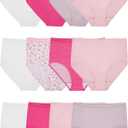 Fruit of the Loom Women's Eversoft Cotton Underwear Multipacks, Tag Free & Breathable, (5, Brief - White/Pink/Nude)