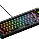 GLORIOUS Gaming - GMMK 3 Barebones Custom Gaming Keyboard Kit with Knob, 65% Compact Mechanical Keyboard, Modular Gasket System, Hotswappable MX, Sound Dampening Foam, Aluminum Switch Plate (Black)