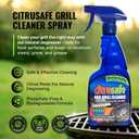 Citrusafe Complete Grill Cleaning Kit - Grill Cleaner Spray (16oz), Scrubber 3 Pack, Nylon Brush, Cookbox Scraper and Microfiber Cleaning Towel - Tools to Clean BBQ Grill Grates, Smokers, Ovens