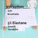 FINETOO Womens Cotton Boy Shorts Underwear Full Coverage Soft Boxer Briefs High Waisted Panties for Lady Girls 6 Pack