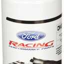 Ford Oil Filter, High Performance, Canister, Screw-On, 13/16-16 in Thread, Steel, White, Ford, Each