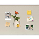 Cork Board with Linen White,Bulletin Board 30"x20" Hanging Corkboards for Office Home School Message Board or Vision Board Decoration.