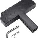 Hitch Step Anti Slip and Rust Towing Bumper Guard for Most Car SUV Truck Pickup with Pin Fit 2 Inch Receiver, 11.8 Inch Length, Weight Capacity 500 LBS