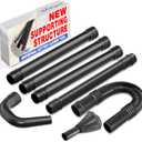 Sealegend Universal Leaf Blower Gutter Attachment, Gutter Cleaning Tools from Ground with Suppotive Structure and Telescopic Hose All-Round Cleaning, 11 Feet