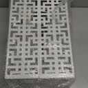 Umbrella Holder Stand for Entryway, Square Metal Umbrella Rack, Freestanding Rectangular Hollow Rack for Home Office, 16 x 10 x 5 Inch, White