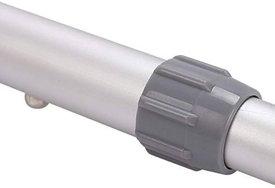 Aluminium Telescopic Pole 12ft Length 9 Section Extension Rod for House Cleaning High Reach Dusting Window Washing Silver