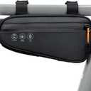 NDakter Bike Triangle Frame Bag, Bicycle Storage Pouch with 2 Side Pockets, 3-in-1 Top Tube Bags for Phone, Waterproof Cycling Tool Accessories Pack for MTB Mountain Road Bikes1.2L
