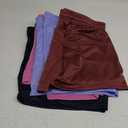 5-Pack Women's Athletic Shorts Mesh Basketball, Ladies Active Loose Pull-On Shorts with Zipper Pockets, 5" Inseam XL