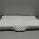 Derila King Size Neck Pillow for Sleeping, Ergonomic & Cervical Pillow for Neck Support & Relief, Memory Foam Side Sleeper Pillows, Bed Contour Pillows for Back, Stomach Sleepers (King Size (23.6" x 13.4" x 4.3"), 1 Pillow_white)