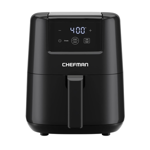CHEFMAN 2 Qt Mini Air Fryer – Digital Space-Saving Compact Air Fryer with Nonstick and Dishwasher Safe Basket, Quick & Easy Meals in Minutes, Features Digital Timer and Shake Reminder – Black