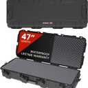 NANUK Hard Case with Foam & Wheels - 30" to 55" Long, Customizable Foam Insert, IP67 Waterproof & Crushproof, Rugged Construction for Ultimate Protection, Made in Canada