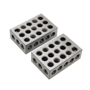123 Blocks 23 Holes 1 2 3 Block Within .0002" Tolerances 3-2-1 Blocks Set Used for Calibrating Equipment