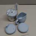 BUSOHA Stainless Steel Toddler Sippy Cup  8oz Spill-Proof Straw Cup for 6+ Month Babies & Toddlers, 3-in-1 Reusable Travel Cup with Brush  Dishwasher Safe, Kids Drinking Cup, Blue