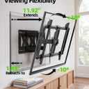 USX MOUNT Ultra Slim TV Wall Mount for Most 37-90 inch Television, Full Motion TV Mount Dual Swivel Articulating Tilt 6 Arms, Up to 120lbs, VESA 600x400mm, Max 16" Wood Studs, XML612-K