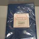 Rectangle Table Cloth Linen Farmhouse Stainproof Waterproof Washable Polyester Oblong Rectangular Fabric Table Cover for Kitchen Dining Dinner (Navy Blue01, 84" x 60" (Rectangular))