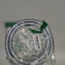 Socila Professional Stainless Steel Shampoo Bowl Hose - 1/2" Thread Sprayer Head to 1/4" Thread Water Pipe for Barber Shop & Salon Sink Replacement Part for Faucet and Sprayer