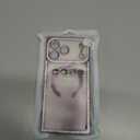 Misscase Magnetic Glitter Case for iPhone 17 Pro Max 6.9 Inch, Camera Protection, Compatible with MagSafe, Rectangle Cute Bling Sparkle Diamond Colorful Phone Cover, Drop-Tested & Shockproof-Purple